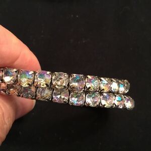 Set of Two Stretch Rhinestone/Crystal Bracelets
